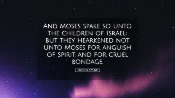 Picture 05 - Exodus 6:9 KJV Desktop Wallpaper - And Moses spake so unto the children of Israel: - Desktop Bible Verse Wallpaper
