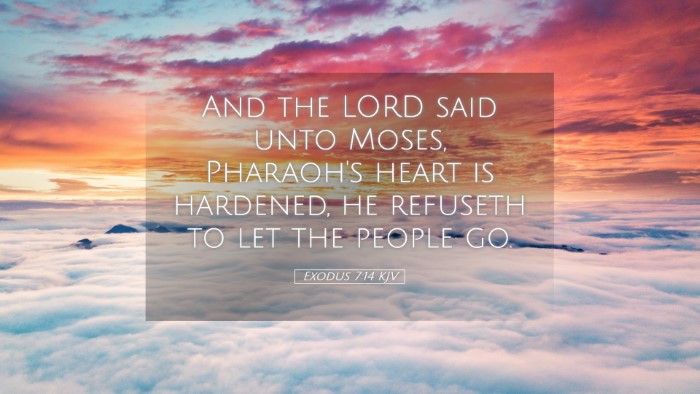 Picture 05 - Exodus 7:14 KJV Desktop Wallpaper - And the LORD said unto Moses, Pharaoh's heart is - Desktop Bible Verse Wallpaper