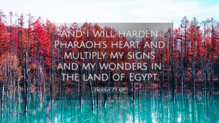 Picture 05 - Exodus 7:3 KJV Desktop Wallpaper - And I will harden Pharaoh's heart, and multiply - Desktop Bible Verse Wallpaper