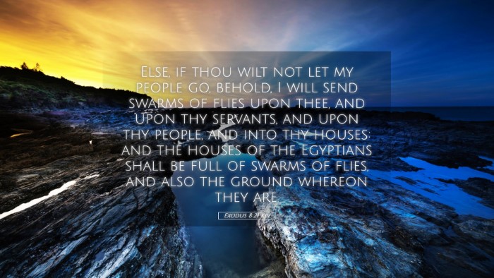 Picture 05 - Exodus 8:21 KJV Desktop Wallpaper - Else, if thou wilt not let my people go, behold, - Desktop Bible Verse Wallpaper