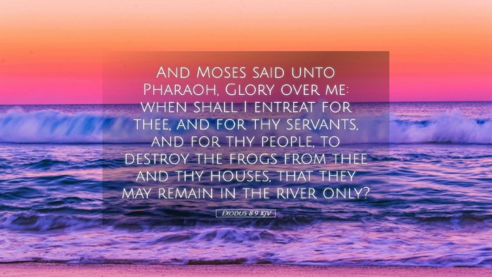 Picture 05 - Exodus 8:9 KJV Desktop Wallpaper - And Moses said unto Pharaoh, Glory over me: when - Desktop Bible Verse Wallpaper