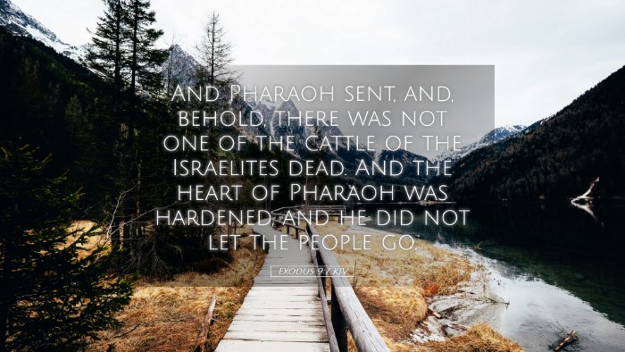 Picture 05 - Exodus 9:7 KJV Desktop Wallpaper - And Pharaoh sent, and, behold, there was not one - Desktop Bible Verse Wallpaper