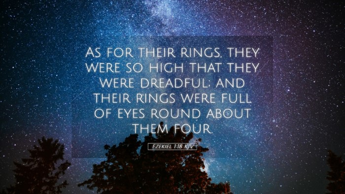 Picture 05 - Ezekiel 1:18 KJV Desktop Wallpaper - As for their rings, they were so high that they - Desktop Bible Verse Wallpaper