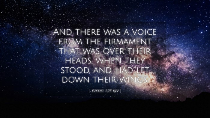 Picture 05 - Ezekiel 1:25 KJV Desktop Wallpaper - And there was a voice from the firmament that was - Desktop Bible Verse Wallpaper