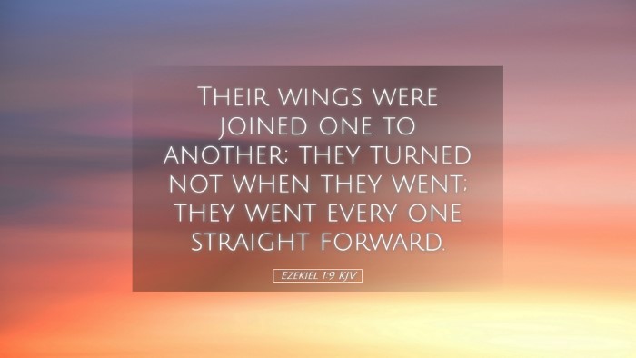 Picture 05 - Ezekiel 1:9 KJV Desktop Wallpaper - Their wings were joined one to another; they - Desktop Bible Verse Wallpaper
