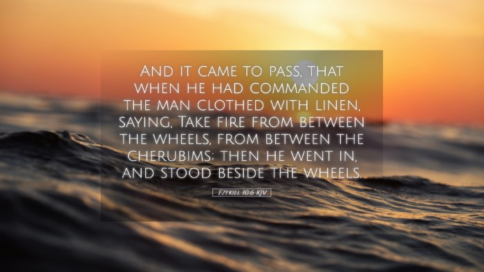 Picture 05 - Ezekiel 10:6 KJV Desktop Wallpaper - And it came to pass, that when he had commanded - Desktop Bible Verse Wallpaper