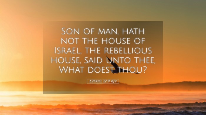 Picture 05 - Ezekiel 12:9 KJV Desktop Wallpaper - Son of man, hath not the house of Israel, the - Desktop Bible Verse Wallpaper
