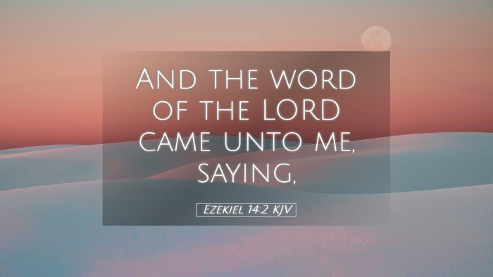 Picture 05 - Ezekiel 14:2 KJV Desktop Wallpaper - And the word of the LORD came unto me, - Desktop Bible Verse Wallpaper