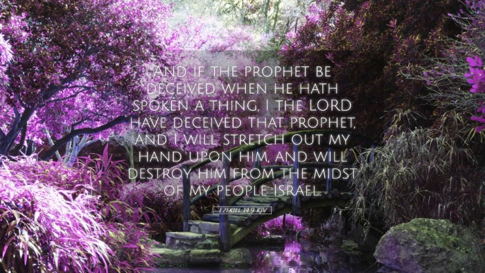 Picture 05 - Ezekiel 14:9 KJV Desktop Wallpaper - And if the prophet be deceived when he hath - Desktop Bible Verse Wallpaper