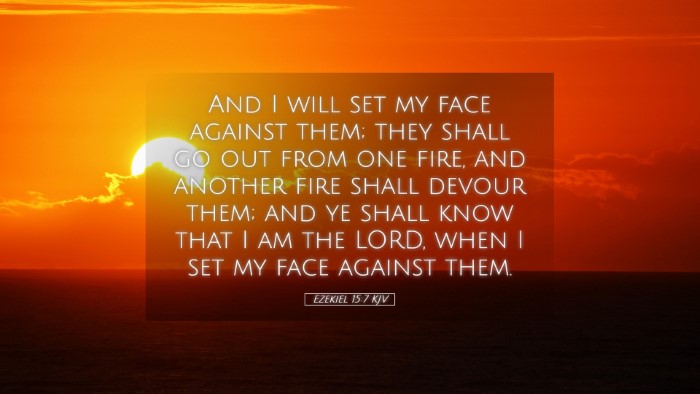 Picture 05 - Ezekiel 15:7 KJV Desktop Wallpaper - And I will set my face against them; they shall - Desktop Bible Verse Wallpaper