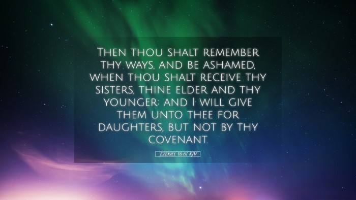 Picture 05 - Ezekiel 16:61 KJV Desktop Wallpaper - Then thou shalt remember thy ways, and be - Desktop Bible Verse Wallpaper