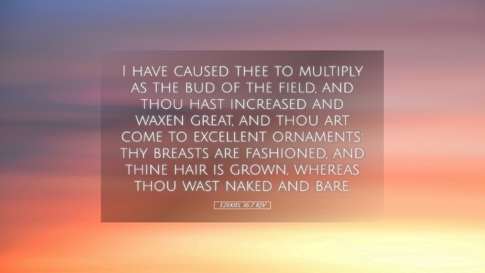 Picture 05 - Ezekiel 16:7 KJV Desktop Wallpaper - I have caused thee to multiply as the bud of the - Desktop Bible Verse Wallpaper