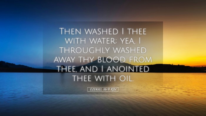 Picture 05 - Ezekiel 16:9 KJV Desktop Wallpaper - Then washed I thee with water; yea, I throughly - Desktop Bible Verse Wallpaper
