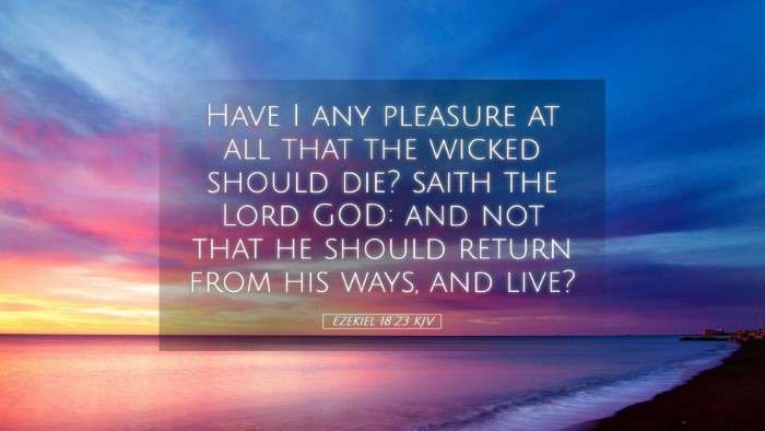 Picture 05 - Ezekiel 18:23 KJV Desktop Wallpaper - Have I any pleasure at all that the wicked should - Desktop Bible Verse Wallpaper
