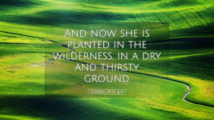 Picture 05 - Ezekiel 19:13 KJV Desktop Wallpaper - And now she is planted in the wilderness, in a - Desktop Bible Verse Wallpaper