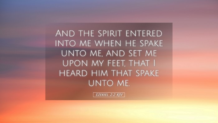 Picture 05 - Ezekiel 2:2 KJV Desktop Wallpaper - And the spirit entered into me when he spake unto - Desktop Bible Verse Wallpaper