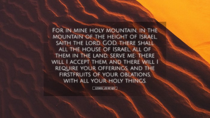 Picture 05 - Ezekiel 20:40 KJV Desktop Wallpaper - For in mine holy mountain, in the mountain of the - Desktop Bible Verse Wallpaper