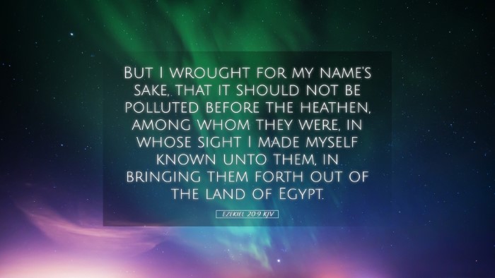 Picture 05 - Ezekiel 20:9 KJV Desktop Wallpaper - But I wrought for my name's sake, that it should - Desktop Bible Verse Wallpaper
