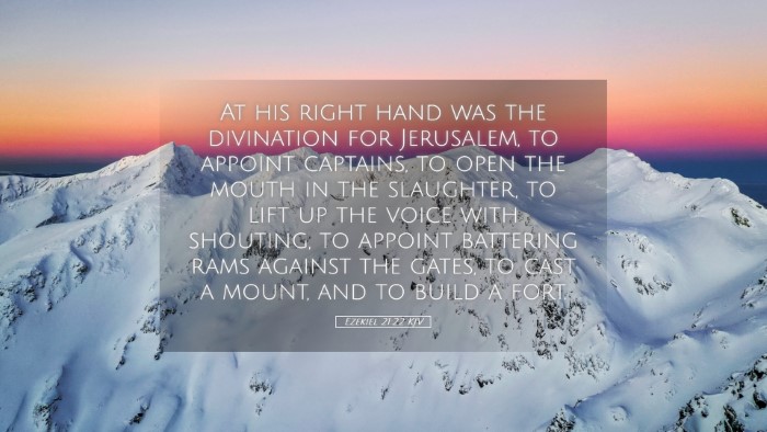 Picture 05 - Ezekiel 21:22 KJV Desktop Wallpaper - At his right hand was the divination for - Desktop Bible Verse Wallpaper