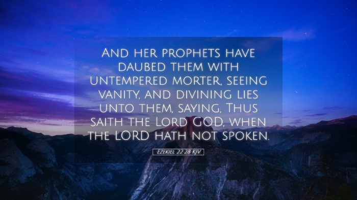Picture 05 - Ezekiel 22:28 KJV Desktop Wallpaper - And her prophets have daubed them with untempered - Desktop Bible Verse Wallpaper