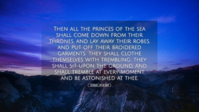 Picture 05 - Ezekiel 26:16 KJV Desktop Wallpaper - Then all the princes of the sea shall come down - Desktop Bible Verse Wallpaper