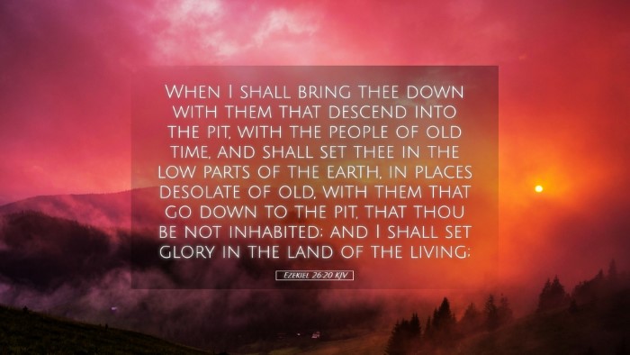 Picture 05 - Ezekiel 26:20 KJV Desktop Wallpaper - When I shall bring thee down with them that - Desktop Bible Verse Wallpaper