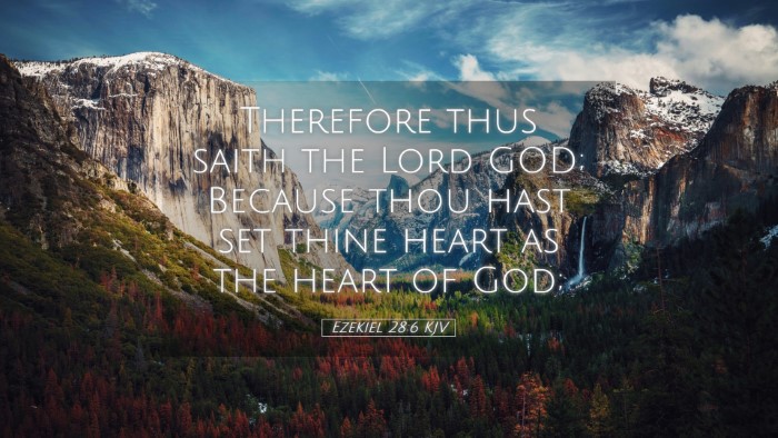 Picture 05 - Ezekiel 28:6 KJV Desktop Wallpaper - Therefore thus saith the Lord GOD; Because thou - Desktop Bible Verse Wallpaper