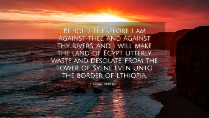 Picture 05 - Ezekiel 29:10 KJV Desktop Wallpaper - Behold, therefore I am against thee, and against - Desktop Bible Verse Wallpaper