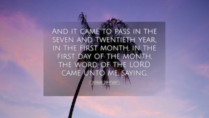Picture 05 - Ezekiel 29:17 KJV Desktop Wallpaper - And it came to pass in the seven and twentieth - Desktop Bible Verse Wallpaper