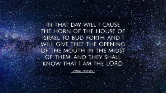 Picture 05 - Ezekiel 29:21 KJV Desktop Wallpaper - In that day will I cause the horn of the house of - Desktop Bible Verse Wallpaper