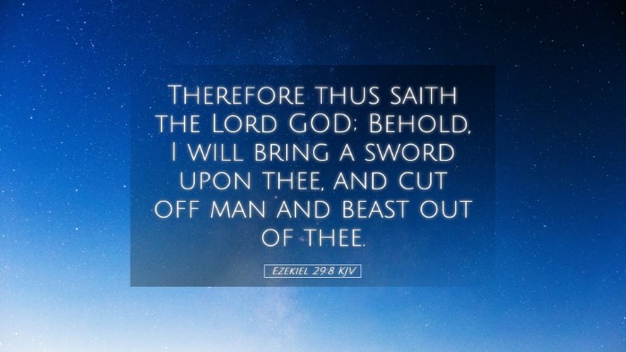 Picture 05 - Ezekiel 29:8 KJV Desktop Wallpaper - Therefore thus saith the Lord GOD; Behold, I will - Desktop Bible Verse Wallpaper
