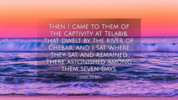 Picture 05 - Ezekiel 3:15 KJV Desktop Wallpaper - Then I came to them of the captivity at Telabib, - Desktop Bible Verse Wallpaper