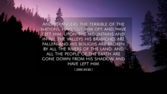 Picture 05 - Ezekiel 31:12 KJV Desktop Wallpaper - And strangers, the terrible of the nations, have - Desktop Bible Verse Wallpaper