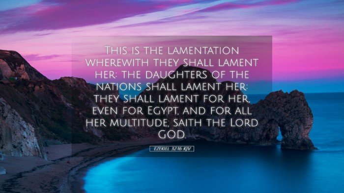 Picture 05 - Ezekiel 32:16 KJV Desktop Wallpaper - This is the lamentation wherewith they shall - Desktop Bible Verse Wallpaper