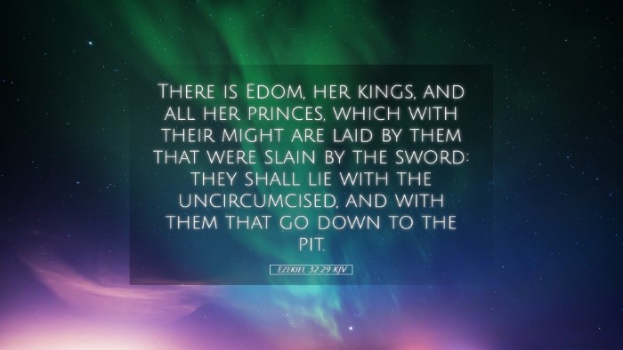 Picture 05 - Ezekiel 32:29 KJV Desktop Wallpaper - There is Edom, her kings, and all her princes, - Desktop Bible Verse Wallpaper