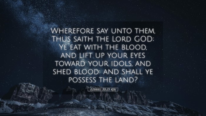 Picture 05 - Ezekiel 33:25 KJV Desktop Wallpaper - Wherefore say unto them, Thus saith the Lord GOD; - Desktop Bible Verse Wallpaper