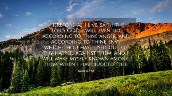Picture 05 - Ezekiel 35:11 KJV Desktop Wallpaper - Therefore, as I live, saith the Lord GOD, I will - Desktop Bible Verse Wallpaper