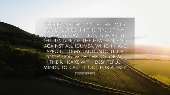 Picture 05 - Ezekiel 36:5 KJV Desktop Wallpaper - Therefore thus saith the Lord GOD; Surely in the - Desktop Bible Verse Wallpaper