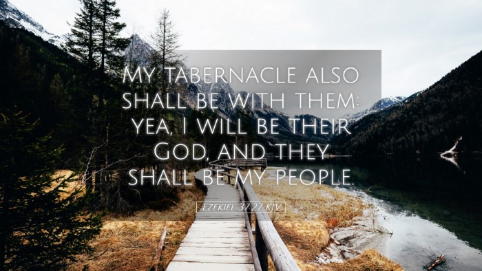 Picture 05 - Ezekiel 37:27 KJV Desktop Wallpaper - My tabernacle also shall be with them: yea, I - Desktop Bible Verse Wallpaper