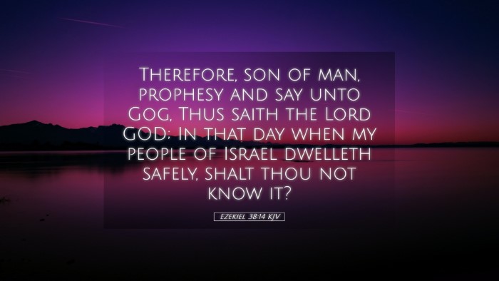 Picture 05 - Ezekiel 38:14 KJV Desktop Wallpaper - Therefore, son of man, prophesy and say unto Gog, - Desktop Bible Verse Wallpaper