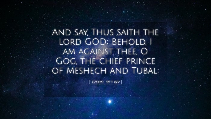 Picture 05 - Ezekiel 38:3 KJV Desktop Wallpaper - And say, Thus saith the Lord GOD; Behold, I am - Desktop Bible Verse Wallpaper