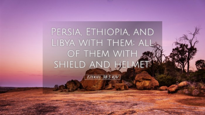 Picture 05 - Ezekiel 38:5 KJV Desktop Wallpaper - Persia, Ethiopia, and Libya with them; all of - Desktop Bible Verse Wallpaper
