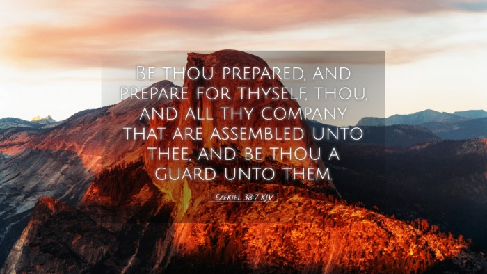 Picture 05 - Ezekiel 38:7 KJV Desktop Wallpaper - Be thou prepared, and prepare for thyself, thou, - Desktop Bible Verse Wallpaper