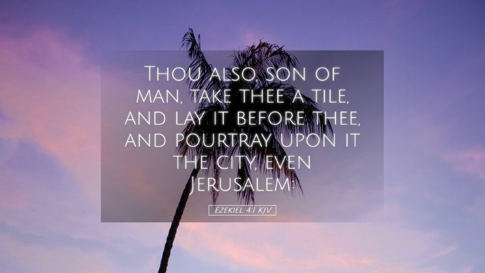 Picture 05 - Ezekiel 4:1 KJV Desktop Wallpaper - Thou also, son of man, take thee a tile, and lay - Desktop Bible Verse Wallpaper