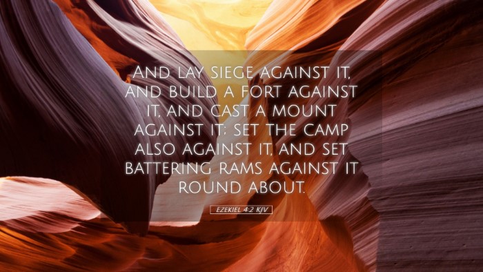 Picture 05 - Ezekiel 4:2 KJV Desktop Wallpaper - And lay siege against it, and build a fort - Desktop Bible Verse Wallpaper