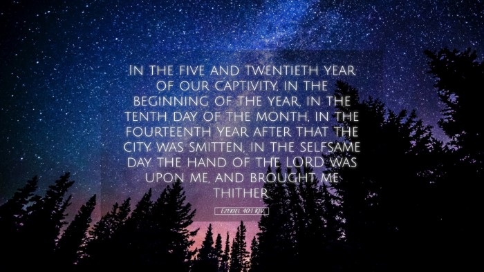 Picture 05 - Ezekiel 40:1 KJV Desktop Wallpaper - In the five and twentieth year of our captivity, - Desktop Bible Verse Wallpaper