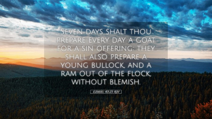 Picture 05 - Ezekiel 43:25 KJV Desktop Wallpaper - Seven days shalt thou prepare every day a goat - Desktop Bible Verse Wallpaper