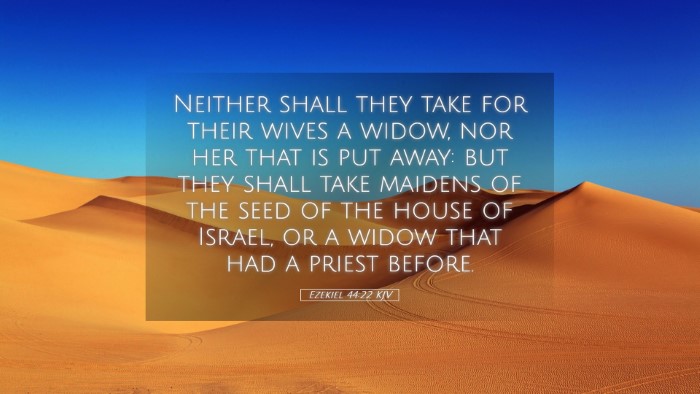 Picture 05 - Ezekiel 44:22 KJV Desktop Wallpaper - Neither shall they take for their wives a widow, - Desktop Bible Verse Wallpaper