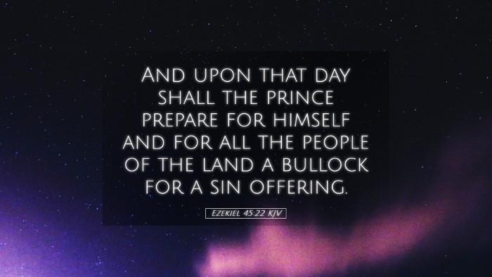 Picture 05 - Ezekiel 45:22 KJV Desktop Wallpaper - And upon that day shall the prince prepare for - Desktop Bible Verse Wallpaper