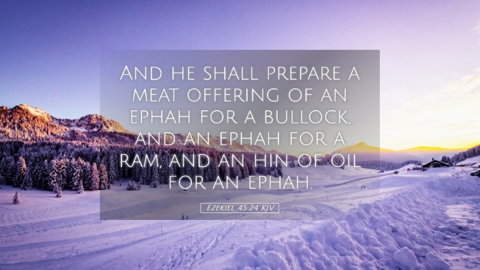 Picture 05 - Ezekiel 45:24 KJV Desktop Wallpaper - And he shall prepare a meat offering of an ephah - Desktop Bible Verse Wallpaper